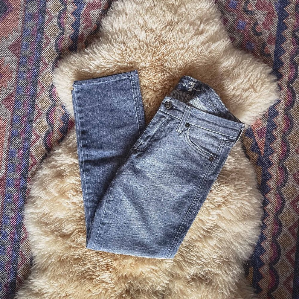 2/$45 - 7 For All Mankind Cropped Flare Jeans